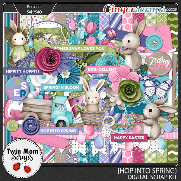 Hop Into Spring - KIT by Twin Mom Scraps
