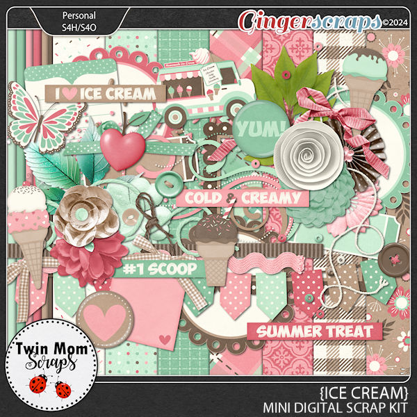 Ice Cream - MINI KIT by Twin Mom Scraps