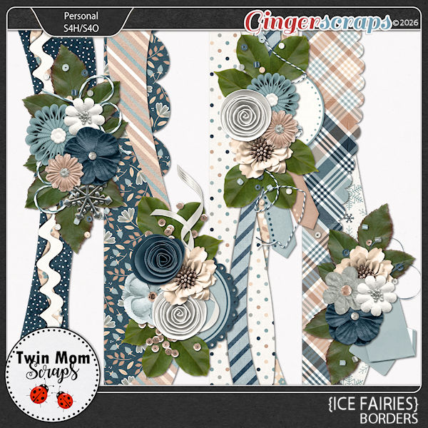 Ice Fairies - BORDERS by Twin Mom Scraps