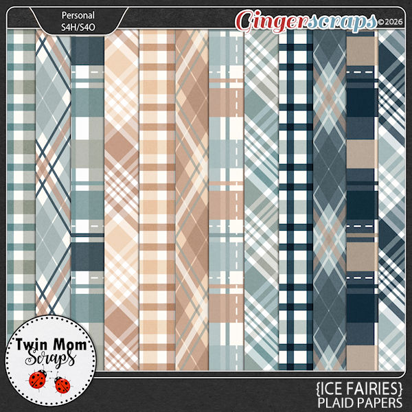Ice Fairies - PLAID PAPERS by Twin Mom Scraps