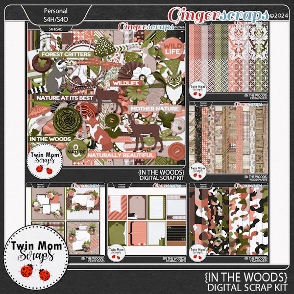 In the Woods - BUNDLE by Twin Mom Scraps