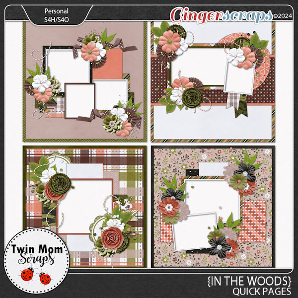 In the Woods - QUICK PAGES by Twin Mom Scraps