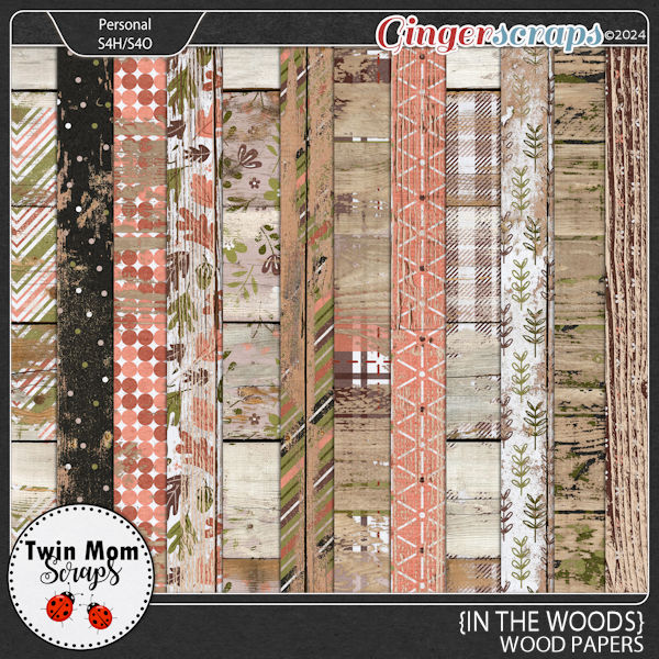 In the Woods - WOOD PAPERS by Twin Mom Scraps