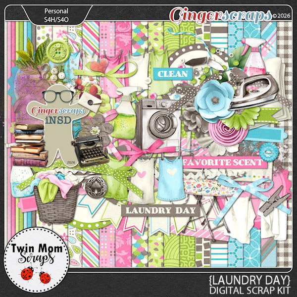Laundry Day - KIT by Twin Mom Scraps
