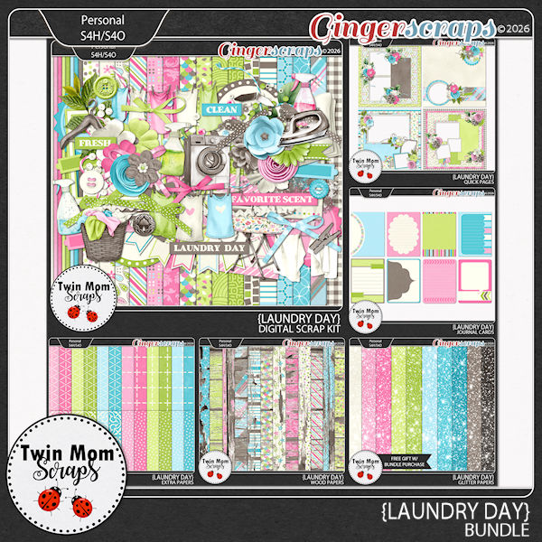 Laundry Day - BUNDLE by Twin Mom Scraps