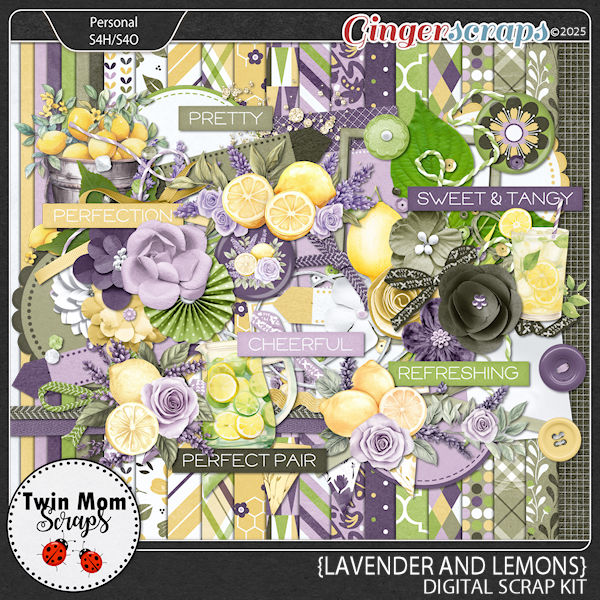 Lavender and Lemons - KIT by Twin Mom Scraps