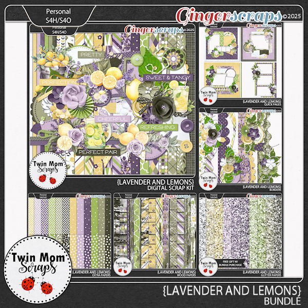 Lavender and Lemons - BUNDLE by Twin Mom Scraps