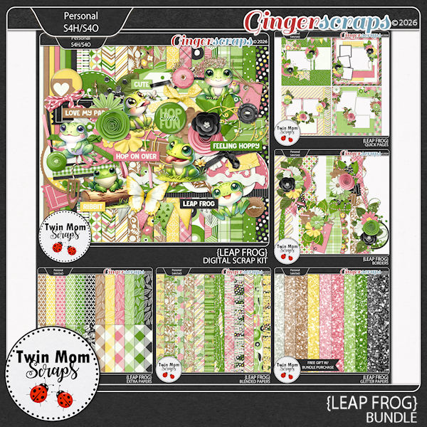 Leap Frog - BUNDLE by Twin Mom Scraps