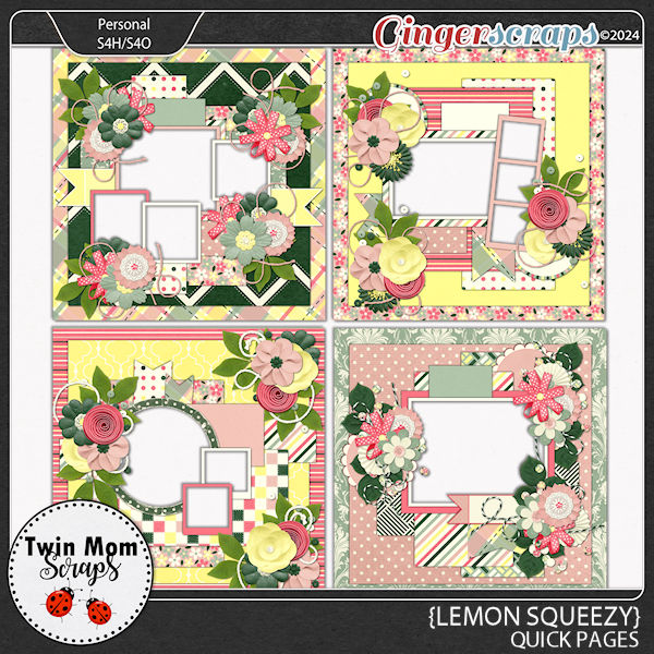 Lemon Squeezy - QUICK PAGES by Twin Mom Scraps