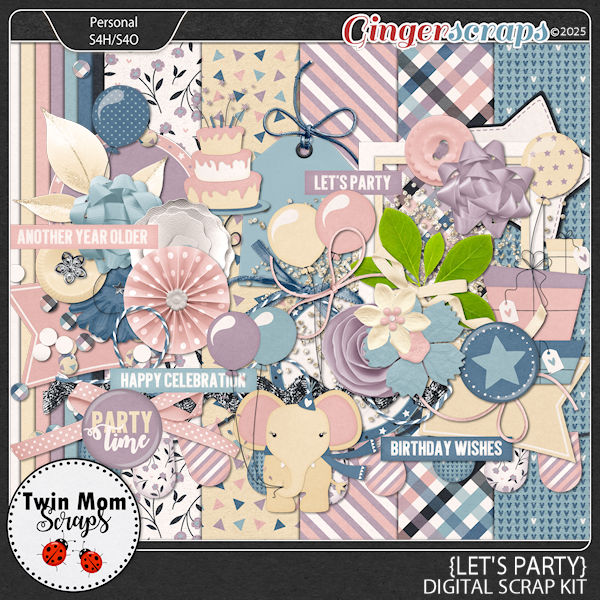 Lets Party - KIT by Twin Mom Scraps