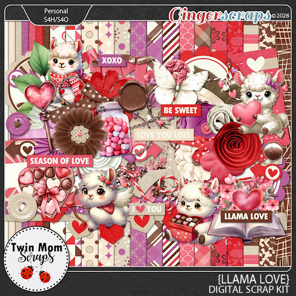 Llama Love - KIT by Twin Mom Scraps