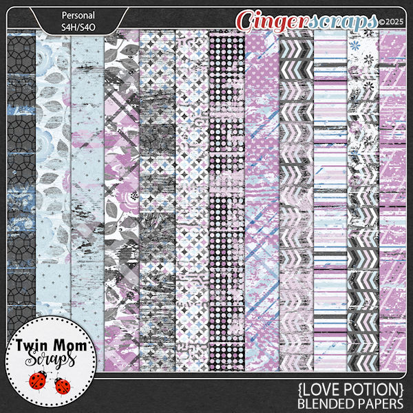 Love Potion - BLENDED PAPERS by Twin Mom Scraps