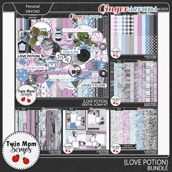 Love Potion - BUNDLE by Twin Mom Scraps