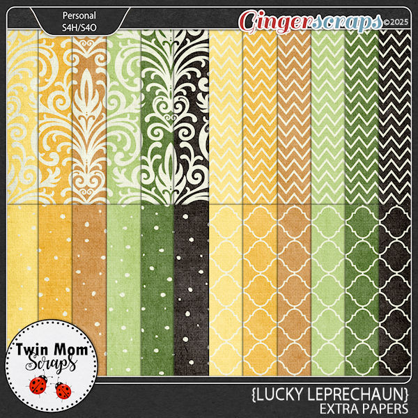 Lucky Leprechaun - EXTRA PAPERS by Twin Mom Scraps