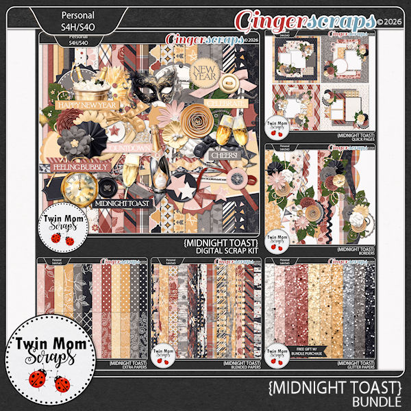 Midnight Toast - BUNDLE by Twin Mom Scraps