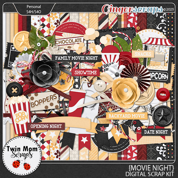 Movie Night - KIT by Twin Mom Scraps