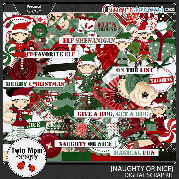 Naughty or Nice - KIT by Twin Mom Scraps