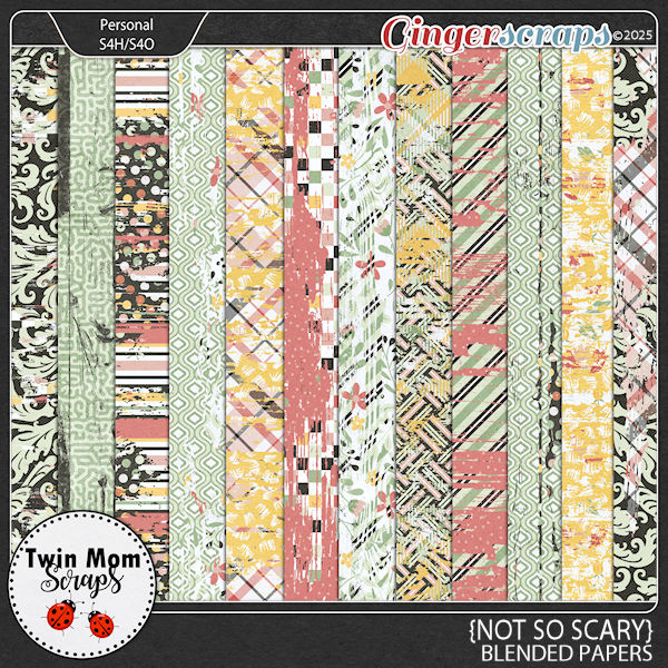 Not So Scary - BLENDED PAPERS by Twin Mom Scraps