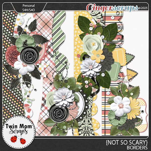 Not So Scary - BORDERS by Twin Mom Scraps