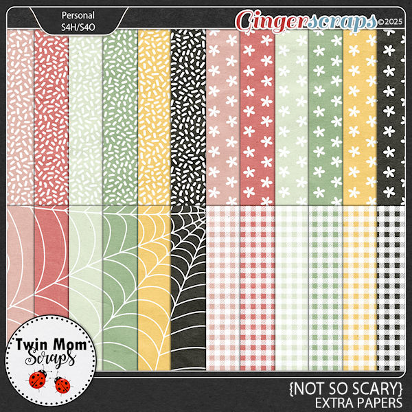 Not So Scary - EXTRA PAPERS by Twin Mom Scraps
