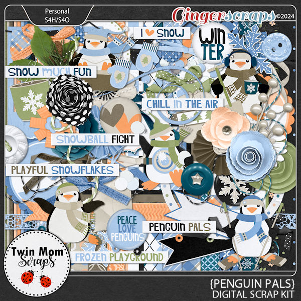 Penguin Pals - KIT by Twin Mom Scraps