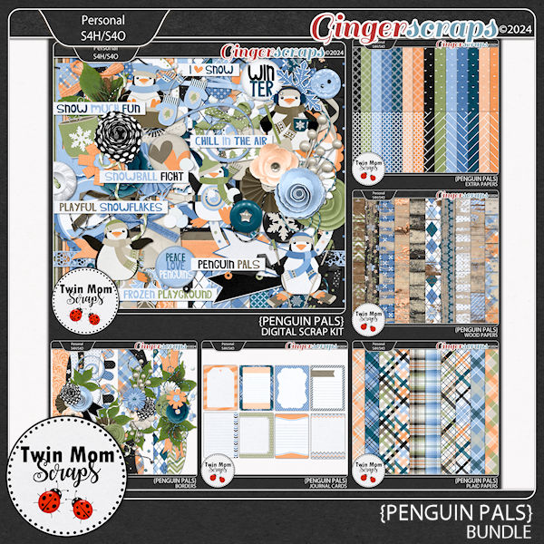 Penguin Pals - BUNDLE by Twin Mom Scraps