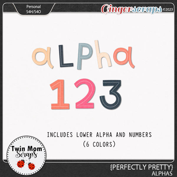 Perfectly Pretty - ALPHAS by Twin Mom Scraps
