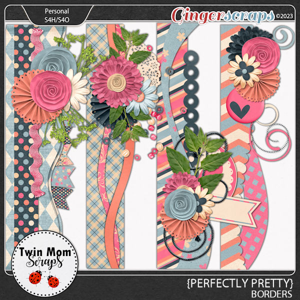Perfectly Pretty - BORDERS by Twin Mom Scraps
