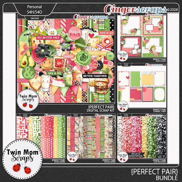 Perfect Pair - BUNDLE by Twin Mom Scraps