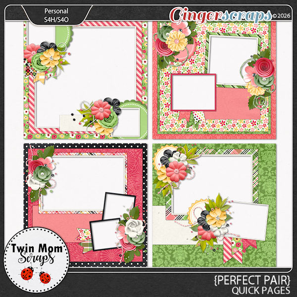Perfect Pair - QUICK PAGES by Twin Mom Scraps