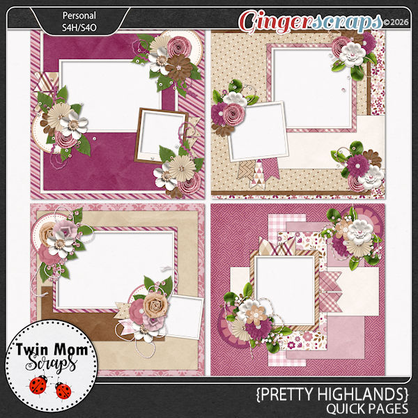 Pretty Highlands - QUICK PAGES by Twin Mom Scraps