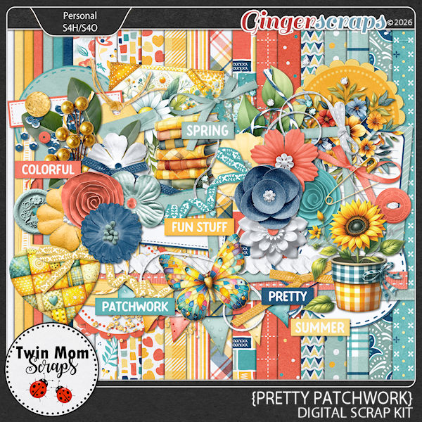 Pretty Patchwork - KIT by Twin Mom Scraps
