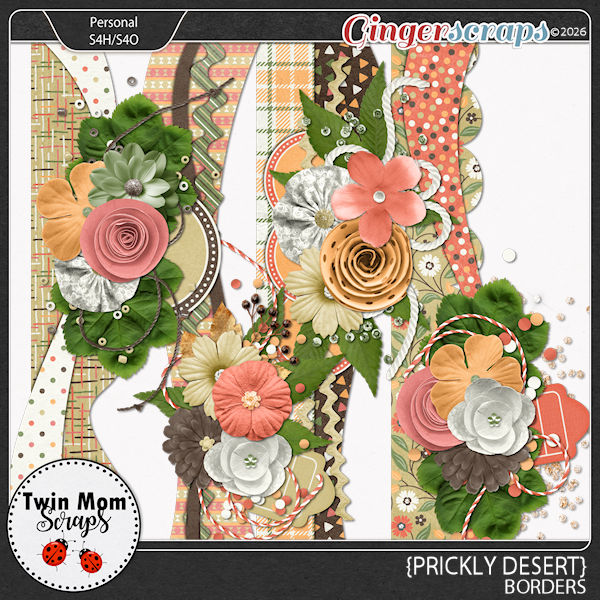 Prickly Desert - BORDERS by Twin Mom Scraps