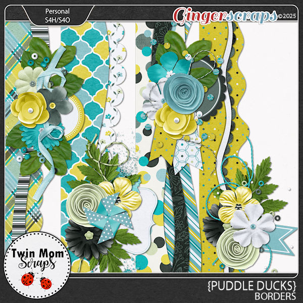 Puddle Ducks - BORDERS by Twin Mom Scraps
