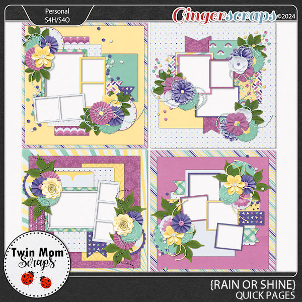 Rain or Shine - QUICK PAGES by Twin Mom Scraps
