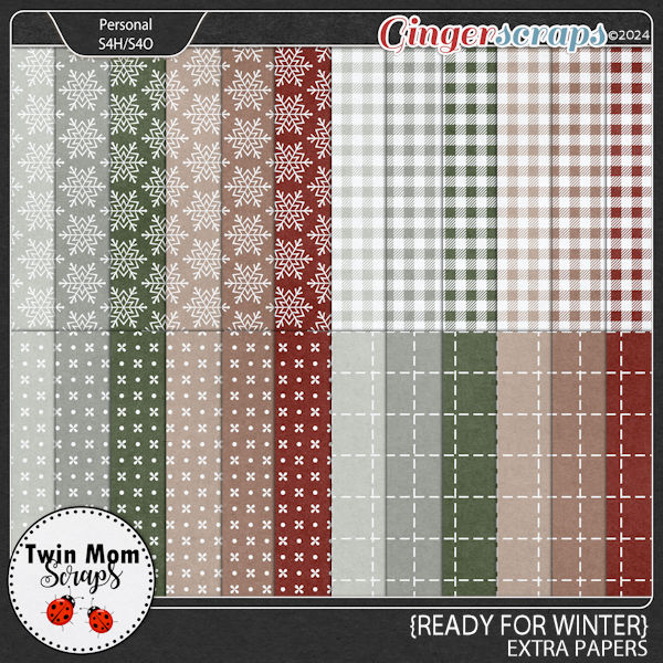 Ready for Winter - EXTRA PAPERS by Twin Mom Scraps