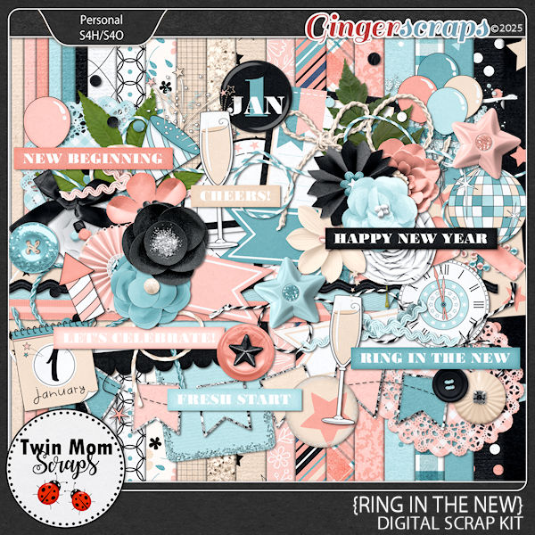 Ring in the New - KIT by Twin Mom Scraps
