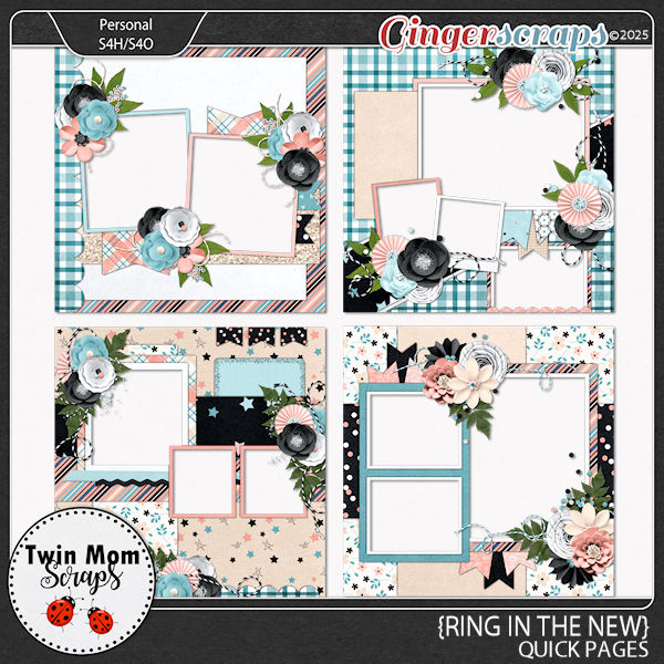 Ring in the New - QUICK PAGES by Twin Mom Scraps