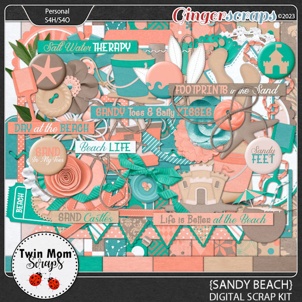 Sandy Beach - KIT by Twin Mom Scraps