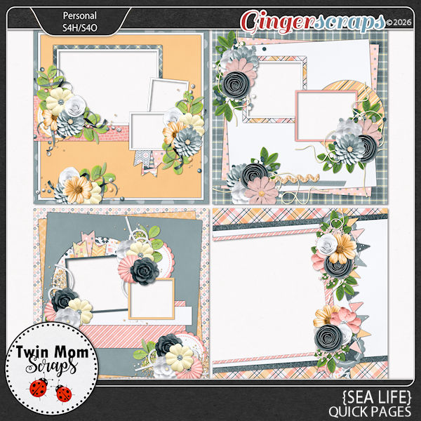 Sea Life - QUICK PAGES by Twin Mom Scraps