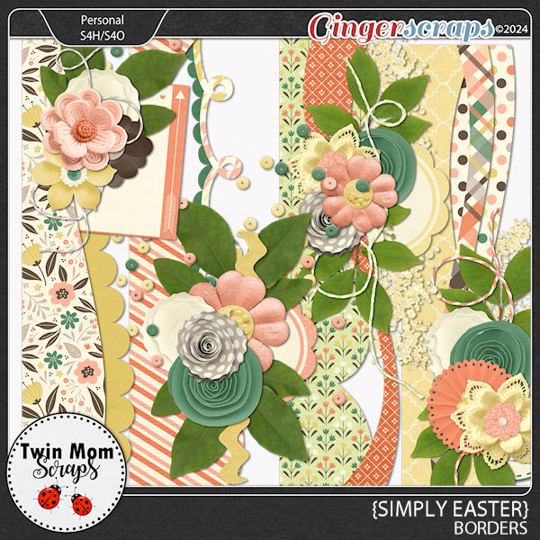 Simply Easter - BORDERS by Twin Mom Scraps