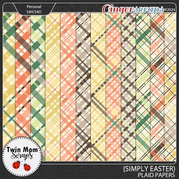 Simply Easter - PLAID PAPERS by Twin Mom Scraps