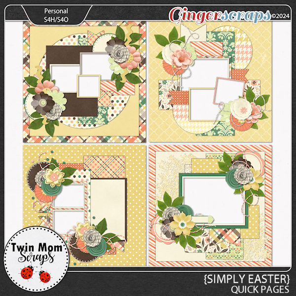 Simply Easter - QUICK PAGES by Twin Mom Scraps