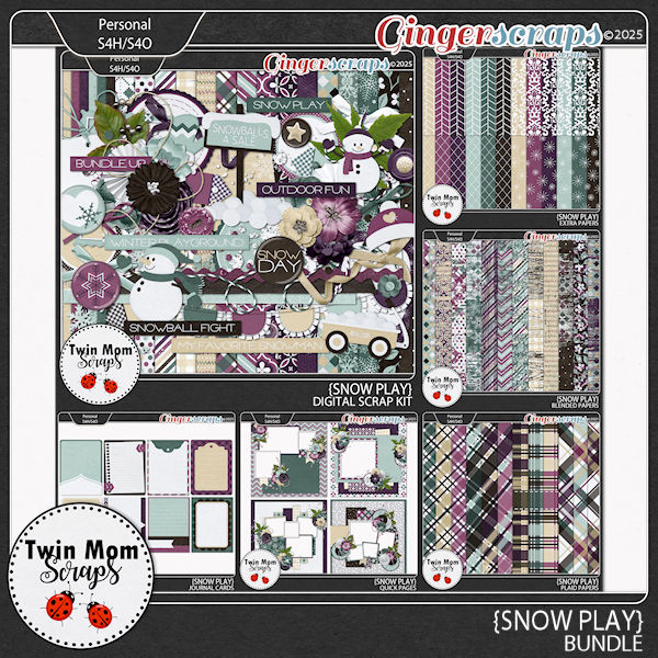 Snow Play - BUNDLE by Twin Mom Scraps