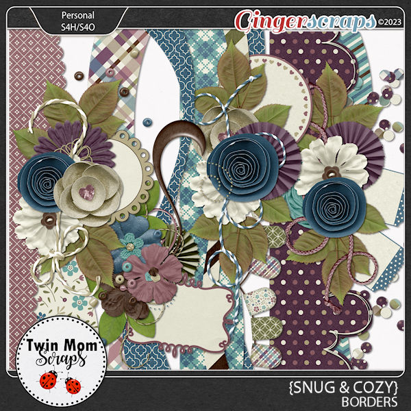Snug & Cozy - BORDERS by Twin Mom Scraps