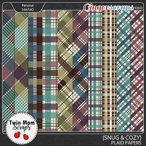 Snug & Cozy - PLAID PAPERS by Twin Mom Scraps