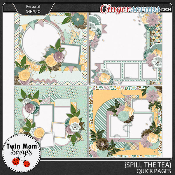 Spill the Tea - QUICK PAGES by Twin Mom Scraps