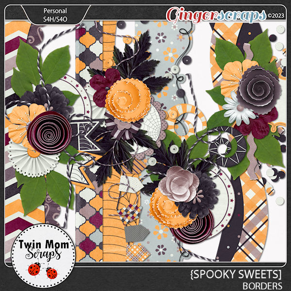 Spooky Sweets - BORDERS by Twin Mom Scraps