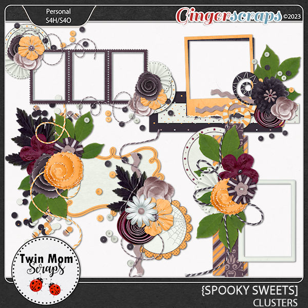 Spooky Sweets - CLUSTERS by Twin Mom Scraps