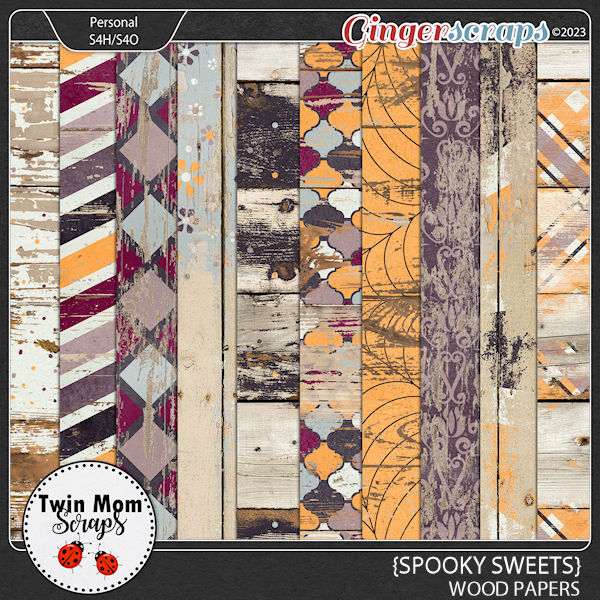 Spooky Sweets - WOOD PAPERS by Twin Mom Scraps